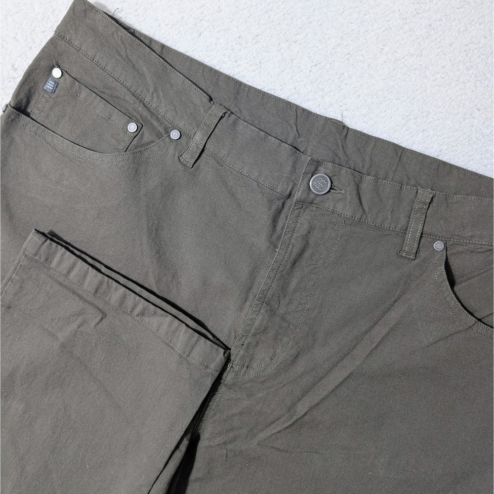 NEW! Free Fly Stretch Canvas 5 Pocket‎ Pants Mens Size 40x32 Khaki Green Viscose